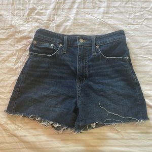 Madewell curvy high rise shorts